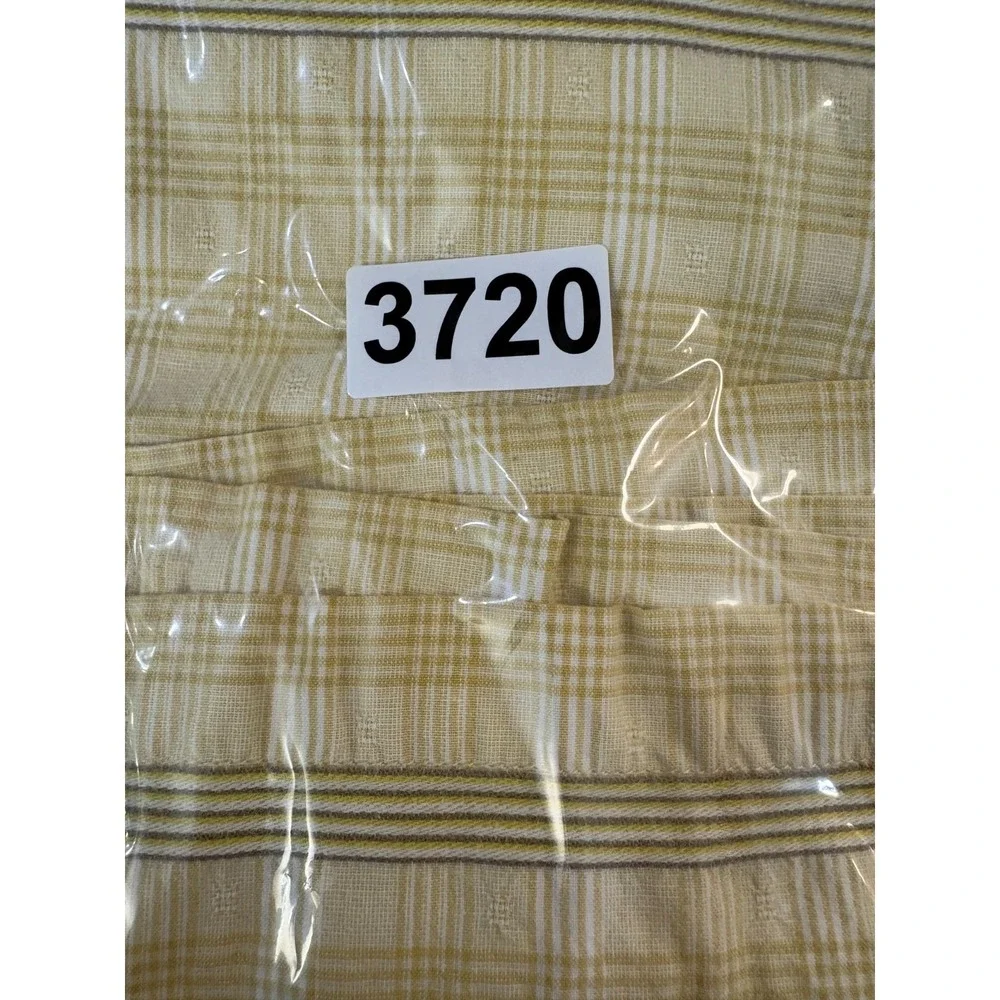 North Face A5 Series Button Shirt‎ Mens Yellow Plaid Cotton Short Sleeve Medium